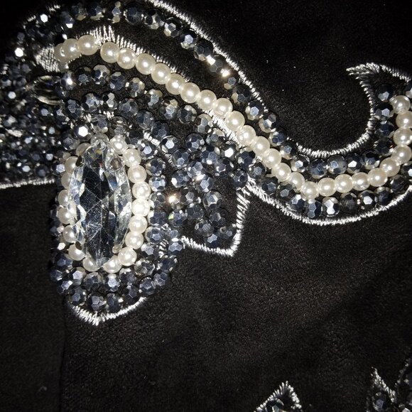 AZALEA WANG "BRANDED BADDIE"BEADED EMBELLISHED THIGH HIGH WESTERN BOOT(BRAND NEW - Picture 8 of 9